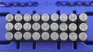 Kit de Sellos para Joyería de 3-10 mm, Código Numérico en Inglés, Cabezal de Acero sin Estampar, Molde de Caracteres de Acero con Puntos de Bajo Estrés - Product Image 6