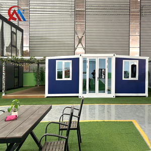 Casa Container Prefabbricata da 20 Piedi con 2 Camere da Letto, 1 Soggiorno, Cucina e Bagno, Casa Container Espandibile con Cortile - Product Image 3