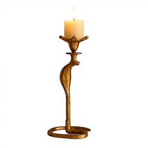 Candelabro Decorativo de Hierro Hecho a Mano para el Hogar, Sala de Estar, Mesa de Comedor, Bodas, Fiestas, Navidad, Pascua, Cumpleaños, Centro de Mesa - Product Image 1