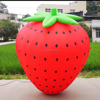 Pomme rouge gonflable/modèle gonflable géant de pomme/fruit gonflable pour la publicité extérieure