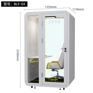 Cabina Telefónica Acústica Modular y Móvil para Oficina, Moderna, Insonorizada, para Grabación, Ideal para Oficina en Casa, Hotel, Espacios <span class=keywords><strong>de</strong></span> <span class=keywords><strong>Coworking</strong></span> - Product Image 4
