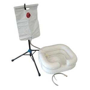 Kit <span class=keywords><strong>de</strong></span> Lavabo Inflable para Champú con Bomba <span class=keywords><strong>de</strong></span> Pie, Bolsa <span class=keywords><strong>de</strong></span> Agua, PVC Ecológico, Lavabo Portátil Antisalpicaduras para Personas Mayores Postradas en Cama - Product Image 1