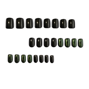 Faux Ongles 3D Effet Œil de Dragon Vert Œil de Chat Style Gothique Thème <span class=keywords><strong>Halloween</strong></span> Sombre Scintillant Cool Manucure 4521 - Product Image 3