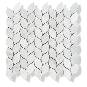 Leaf Marble <strong>Mosaic</strong>,Marble Leaf <strong>Mosaic</strong> Tile,Marble Leaf Shape <strong>Mosaic</strong> Tile Backsplash - Product Image 1
