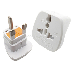 Adaptador de 2 pines <span class=keywords><strong>FOCAN</strong></span> EU, enchufe estándar europeo, adaptador universal de viaje - Product Image 3