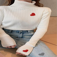 Patch Cœur au Crochet Fait Main à Coudre DIY, Motif Cœur Tissé pour Décoration Vêtements Sacs, Accessoire Artisanat Saint-Valentin