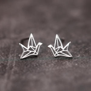 Orecchini a Perno E1904 in Oro Bianco, Gioielli Unisex alla Moda in Lega - Product Image 3