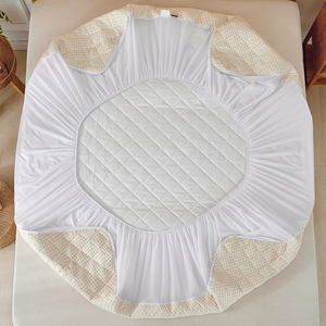 واقي مرتبة مبطن مضاد للحساسية من القطن العضوي، مقاوم للماء ومضاد لعث الغبار والبكتيريا، مناسب لجميع المواسم - Product Image 3