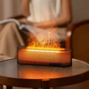 2024 New Lava Full Cracked <strong>Fire</strong> Flame Ultrasonic Cool Mist Air Humidifier 3D Simulated Flame Aroma Diffuser <strong>Machine</strong> - Product Image 2