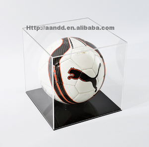 Vitrina de Acrílico Transparente de Autoensamblaje, Tamaño Personalizado, Caja de Exhibición de Vidrio a Prueba de Polvo para Balón de Fútbol con Césped - Product Image 1