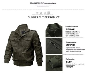 M-6XL Men's Vintage Canvas Quilted <b>Jacket</b> Solid Color Long Sleeve Stand-up Collar Zipper Slim Fit Autumn Casual Outerwear - Product Image 2