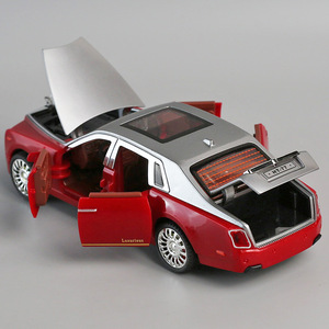 Modelo a Escala 1:22 del Rolls-Royce Phantom, Auto de Juguete de Aleación Fundida a Presión, con Sonido y Luz, 6 Puertas Abatibles, Regalo para Niños, Colección - Product Image 5