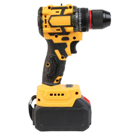 Ensemble de perceuse sans fil avec batteries et chargeur, coffret en plastique, jeu de forets pour le perçage du bois, amélioration de la maison, vente en gros OEM