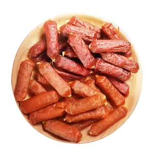 Délicieuses saucisses séchées à l'air pour chiens, collations de nutrition pour animaux de compagnie, petits chiens, moyens et grands chiens, récompense, jerky 100g