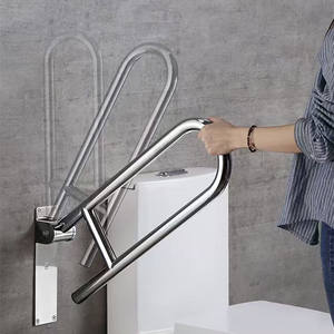 Handicap Toilette Faltbare Haltegriff stütze Klappbare Handgriffe Handlauf für behinderte ältere schwangere Frauen - Product Image 2