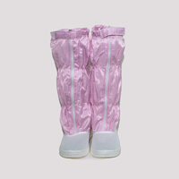 Bottes longues unisexes en toile PVC respirante et antistatique, chaussures de sécurité sans poussière pour l'électronique, la transformation alimentaire, les salles blanches et les laboratoires