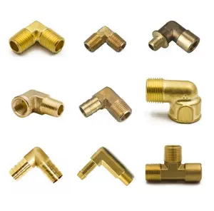 1/4 "X 1/4" NPT raccords de tuyau de mamelon en laiton adaptateur égal union mâle fileté hexagonal connecteur droit raccords prolongateur de tuyau - Product Image 2