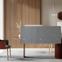 Écran acoustique de bureau en fibre de polyester absorbant le son cloison de bureau acoustique légère et nouvelle conception en gros