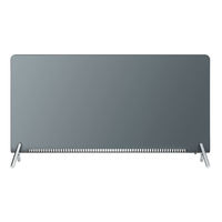 Radiateur Convecteur Métallique 1800W à Faible Consommation Énergétique avec Protection Contre la Surchauffe, Thermostat Réglable, Design Portable Autonome
