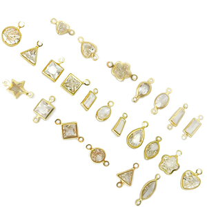 JINFEI Atacado DIY Jóias Acessório ZIRCON Pedra Pingente Zircon Charme para Pulseira & Colar Descobertas Jóias & Componentes - Product Image 2