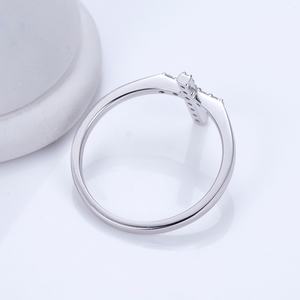 Bijoux Messi MSR-1283 Bijoux personnalisés Argent 925 Diamant de laboratoire Bague croix Bague de mariage Bague de fiançailles Cadeau pour femme - Product Image 3