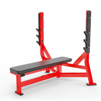 Banc de musculation plat en acier robuste de luxe pour salle de sport, équipement de fitness commercial, poids de musculation Olymp Press