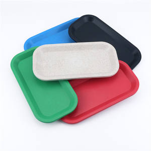 205*105mm plateau roulant en plastique de fibre naturelle pré rouleaux accessoires de fumer plateaux de service biodégradables organiques écologiques - Product Image 4
