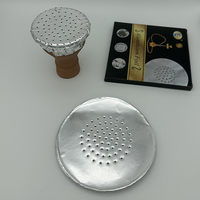 Feuille de feuille d'aluminium perforée de qualité alimentaire de 120 mm, directement de l'usine, pour accessoires de chicha