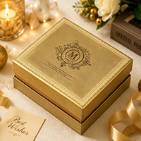 Boîte cadeau de luxe écologique en carton rigide avec couvercle personnalisé, 12 compartiments, finition UV dorée, plateau de séparation, pour chocolats et bonbons, qualité alimentaire