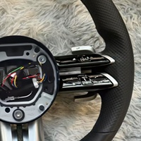 Volant en cuir pleine fleur pour modèles Mercedes-Benz W212 W213 W205 W176 W247 W463 C200 E300