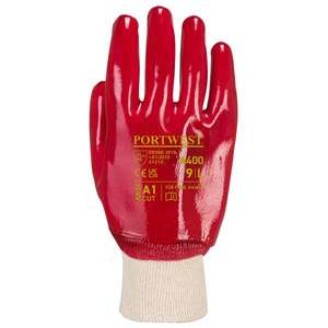 PORTWEST - A400RERM PVC rojo Knitwrist - EAN 5036108301812 GUANTES - Product Image 2