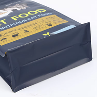 Sacs à fermeture éclair personnalisés en PE/Al, résistants à l'humidité, à fond stable, avec impression en héliogravure, traitement de surface, pour aliments pour chats en PET - Vente en gros