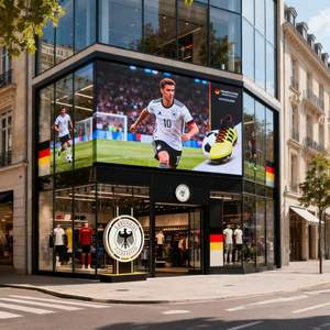 Écran vidéo extérieur numérique P2.9 de 6,56 pieds x 9,84 pieds, 141 pouces, pour les matchs de football allemands, magasin spécialisé, boutique spécialisée - Product Image 2