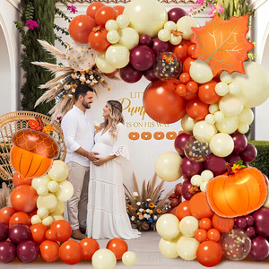 Hermosos Sets de Globos de Helio con Forma de Arco y Guirnalda con Temática Otoñal para Decoración de Paredes y Hogar en el Día de Acción de Gracias - Product Image 1
