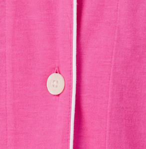 Set Pigiama da Donna Personalizzato con Logo, Morbido in Maglia, Camicia Lunga con Bottoni <span class=keywords><strong>e</strong></span> Pantaloni, Set Pigiama Traspirante per Ragazze - Product Image 4