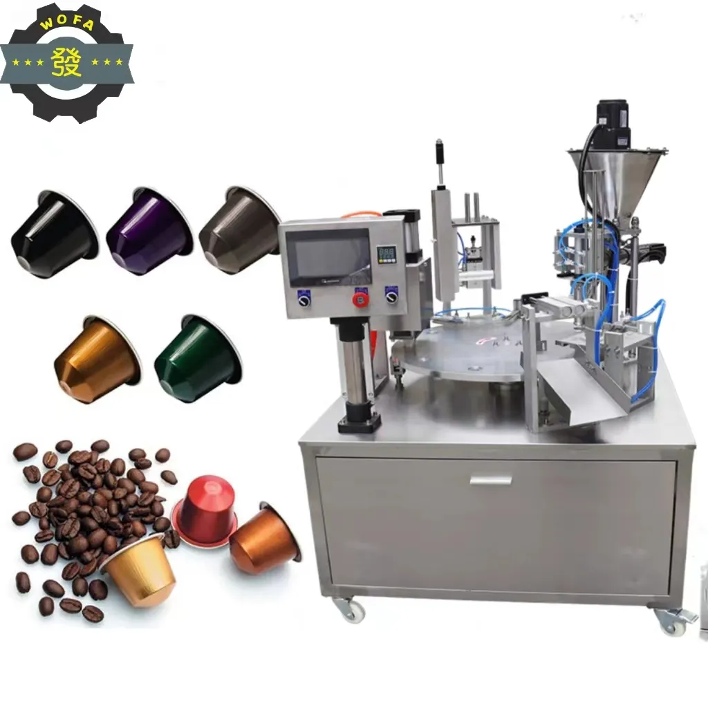 Low Price high speed fully automatic Capsules Nespresso Filling Rotary Disc May Capsul Coffee Carton Box Packing Machine