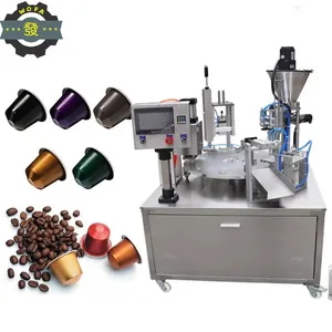XIN <span class=keywords><strong>WOFA</strong></span> Wettbewerbsfähiger Preis Hochgeschwindigkeits-Vollautomatische PLC-gesteuerte 2,5KW 220V Kaffeekapsel-Füllmaschine mit Drehscheibe 1 - Product Image 1