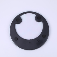 Báscula Digital de Salud de 180 kg/396 lb, Báscula de Baño de Metal de Cuatro Puntos con Batería, Función de Medición de Salud y Peso
