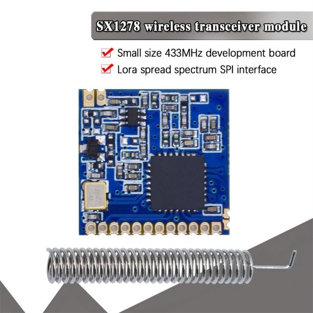 RF LoRa Module SX1278 Chip PM1280 Long-Distance Communication Receiver and Transmitter SPI LORA IOT+1pcs 433MHz Antenna