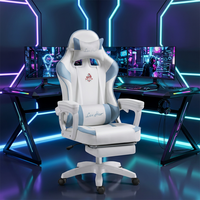 Nouvelle Arrivée 2026 - Chaise de Gaming Ergonomique Inclinable à Dossier Haut en Cuir PU pour PC et Jeux de Course