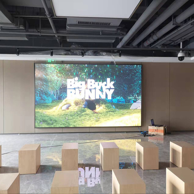 Small Pixel Pitch Indoor GOB COB P1.25 Led Screen.Display for Broadcast Studio Background with High Refresh Fixed Install Panel
