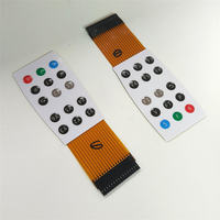 Keyboard Membran dengan Overlay Grafis Sirkuit FPC Pitch 2.54mm dan Casing Plastik
