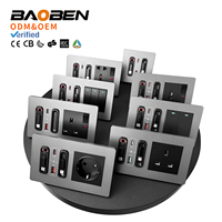 Câble de charge extensible BAOBEN en nitrure de gallium 20W avec prise multifonctionnelle USB + Type-C standard européenne 16A