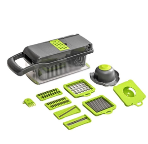 Utensilios de cocina Manual Utensilios para el hogar y la cocina Picadora comercial de verduras 16 en 1 Picadora de cebolla profesional de plástico - Product Image 3