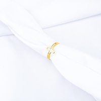 Bague ajustable en acier inoxydable pour femme, design simple, bijoux en or, motif croix