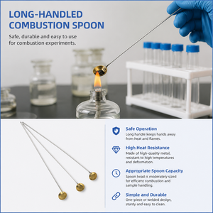 Cuchara de Combustión Metálica de Mango Largo Degao, Herramienta Resistente al Calor para Laboratorio de Química, Experimentos de Combustión de Sólidos Químicos - Product Image 2