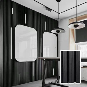 Prezzo all'ingrosso di buona qualità a prova di suono naturale o tecnico impiallacciatura di legno stecca Studio 3D stampato pannello acustico - Product Image 6