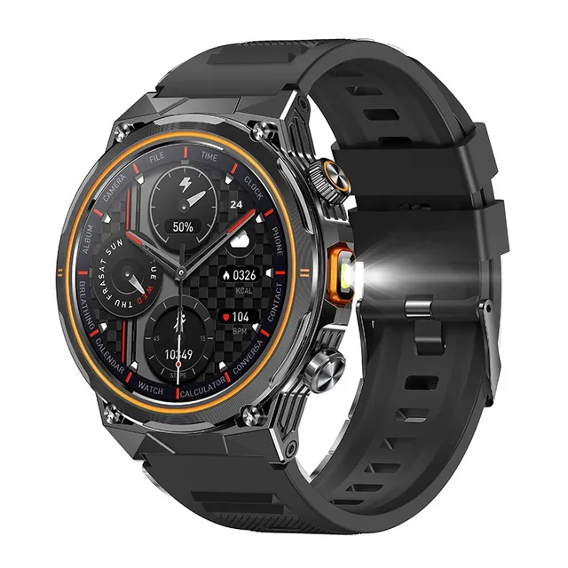 AK81 Smart Watch 1.46inch IPS Call Heart Rate Blood Oxygen Blood Pressure Outdoor Sports Life Waterproof 7-14 Days Battery Metal