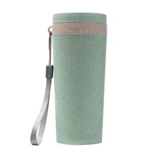 Botella de Agua Deportiva de Paja de Trigo, Plástico Biodegradable, Ecológica y Libre de BPA - Product Image 1