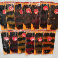 Offre Spéciale : Extensions de Cheveux en Fibre Douce à Tresser, 7 Paquets, Mélange de Trois Couleurs avec Nuancier P4-30 #